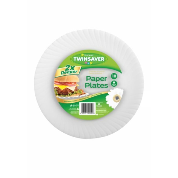 Caprichem Product - Twinsaver Paper Plates 20 X 50 5039 P/BOX