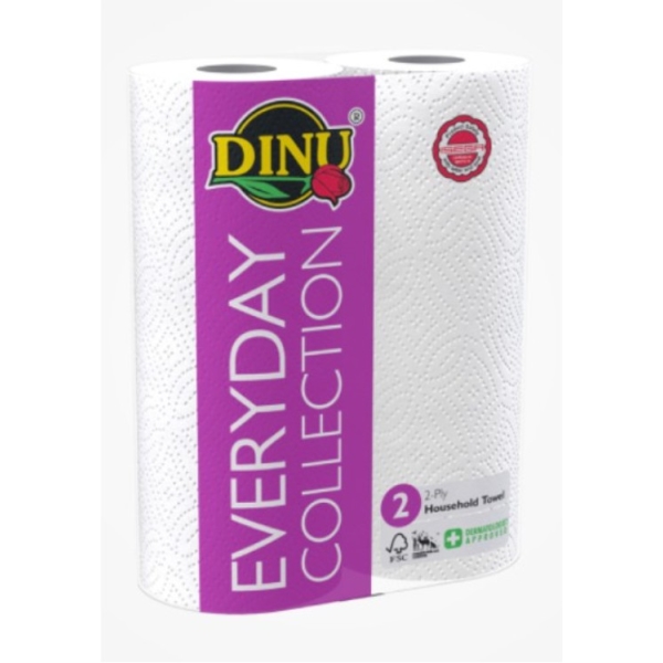 Caprichem Product - Kitchen Towel White 2ply 50 Sheets X 24 Rolls P/PACK