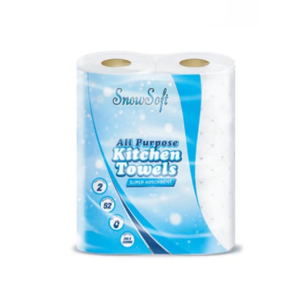 Caprichem products - Kitchen Towel Snowsoft 2 Ply 50 Sheets X 2 Rolls P/PACK