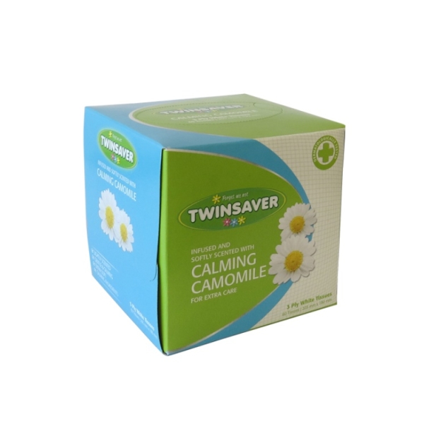 Caprichem products - Twinsaver Tissues Camomile 3ply 18 Units P/box