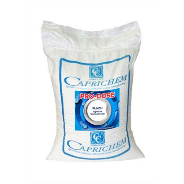 Caprichem products - Pro-dose Punch High Foam Washing Powder 20KG