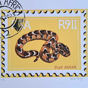 Puff adder stamp