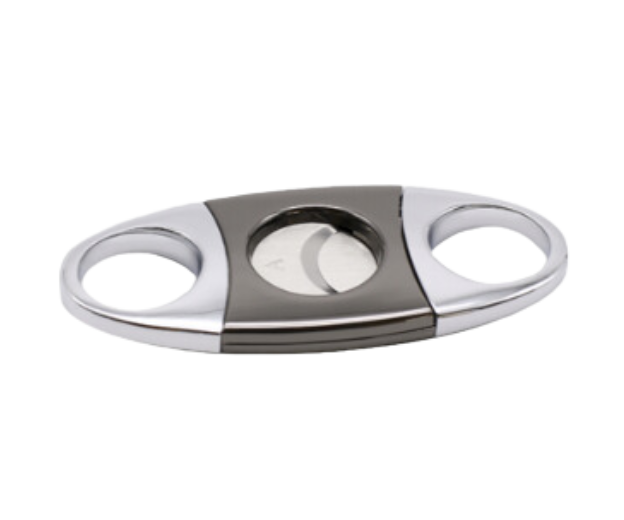 Two tone oval cigar cutter