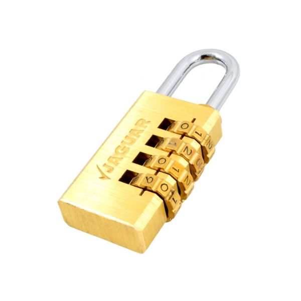 Caprichem products - Combination Padlock Brass 30mm 4 Dial EACH