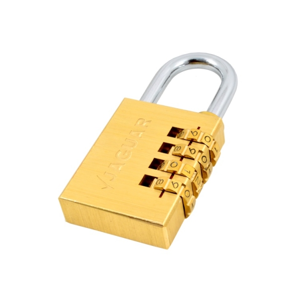 Caprichem products - Combination Padlock Brass 40mm 4 Dial EACH