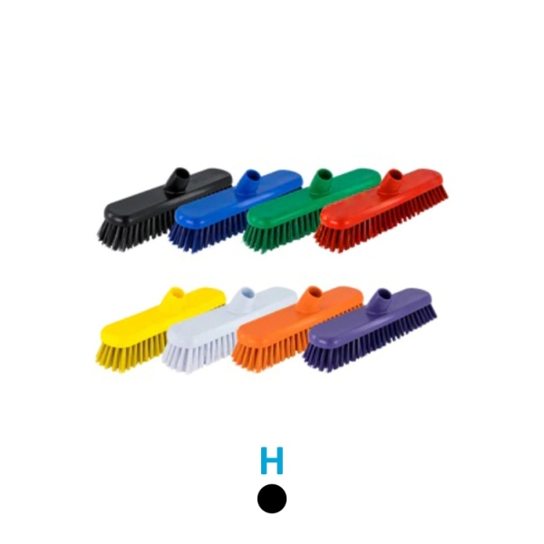Caprichem products - 300mm Hygiene Deck Scrub Head Only - Hard - Black EACH