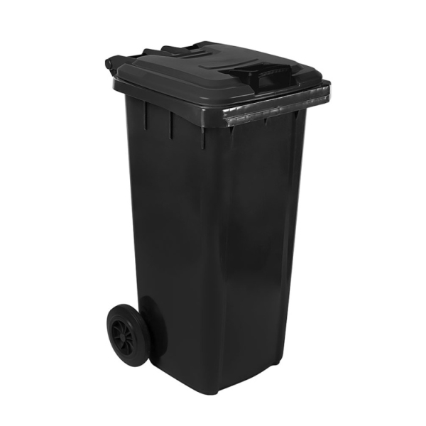 Caprichem products - 80l Wheelie Bin Recycled (non Sabs) - Black EACH