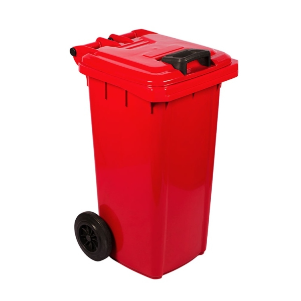 Caprichem products - 80l Wheelie Bin Virgin (non Sabs) - Red EACH
