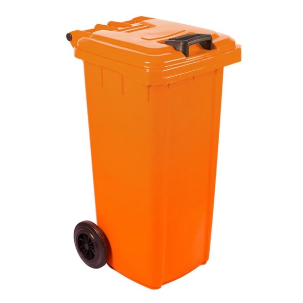 Caprichem products - 120l Wheelie Bin Recycled (non Sabs) - Orange EACH