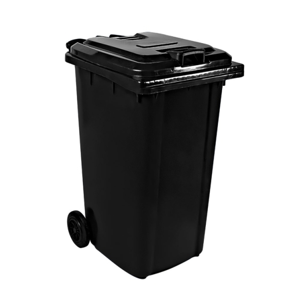 Caprichem products - 240l Wheelie Bin Recycled (non Sabs) - Black EACH