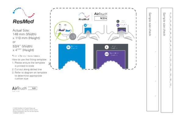 NASAL MASK - ResMed AirTouch N30i Cushion