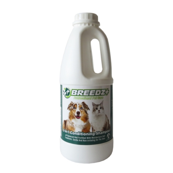 Caprichem products - Breedz 2-in-1 Conditioning Shampoo Adult Dogs Cats 12X1L