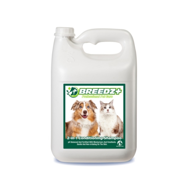 Caprichem products - Breedz 2-in-1 Conditioning Shampoo Adult Dogs Cats 4X5L