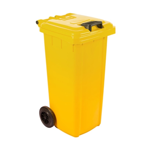 Caprichem products - 80l Wheelie Bin Virgin (non Sabs) - Yellow EACH