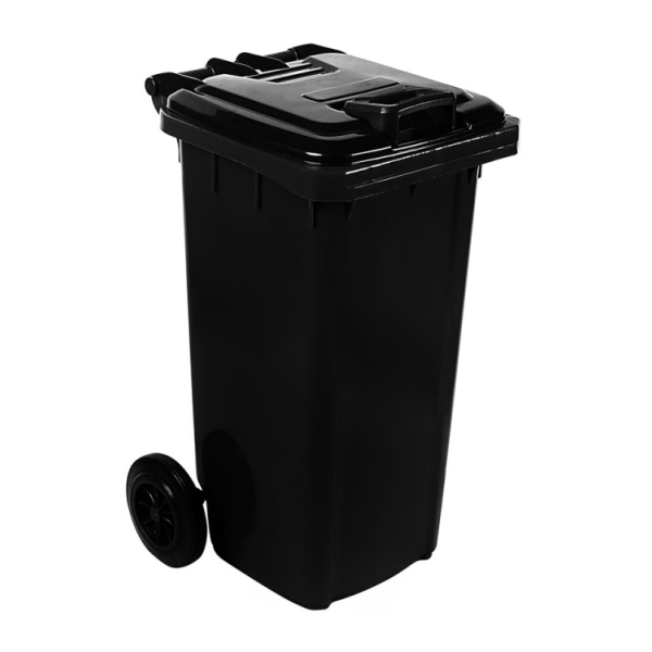 Caprichem products - 120l Wheelie Bin Recycled (non Sabs) - Black EACH