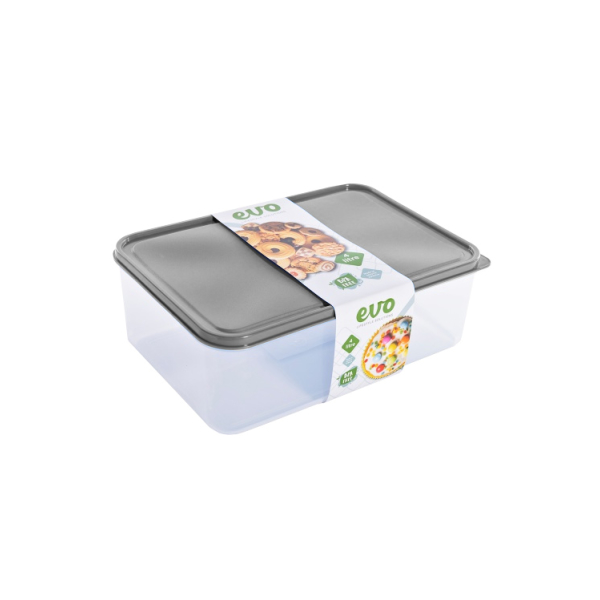Related Products - Evo 4l Lunch Box 1pc Clear Base - Grey Lid EACH