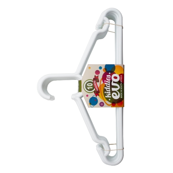 Caprichem products - Evo Kiddies Hanger 10pk - White P/PACK