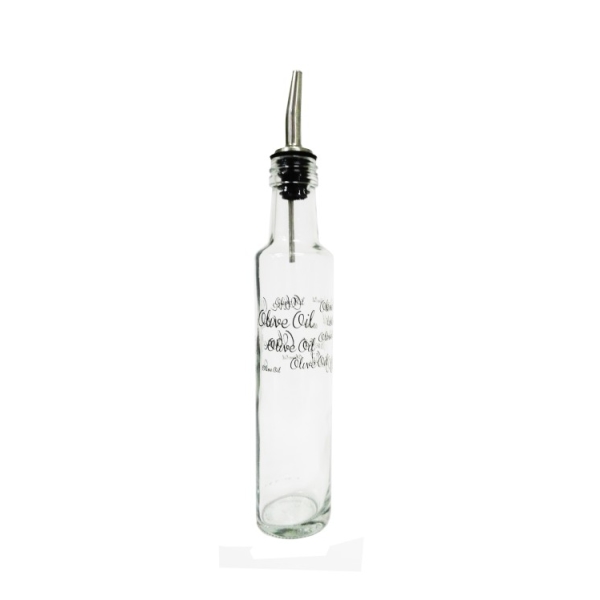 Caprichem products - 250ml Olive Oil Coated Clear With Pourer EACH