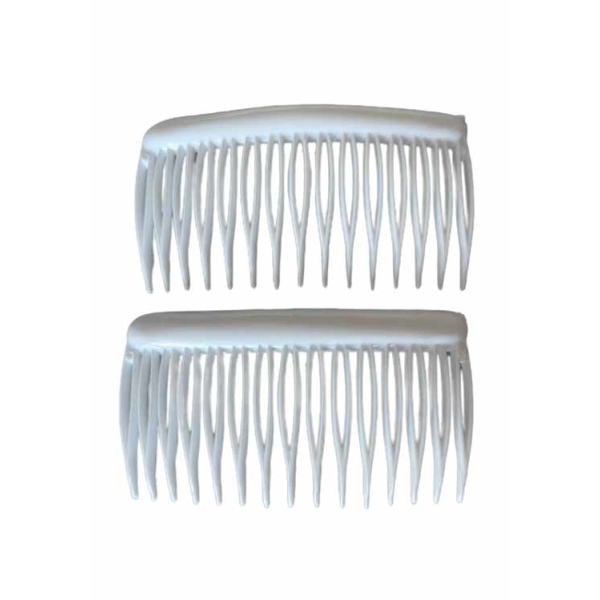Caprichem products - Side Combs Per Pair - White P/PAIR