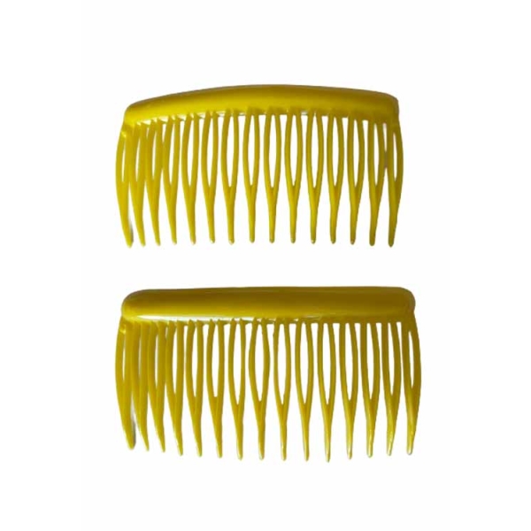 Caprichem products - Side Combs Per Pair - Yellow P/PAIR