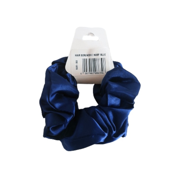 Caprichem products - Hair Scrunchie Satin Navy Blue 2pc P/PACK