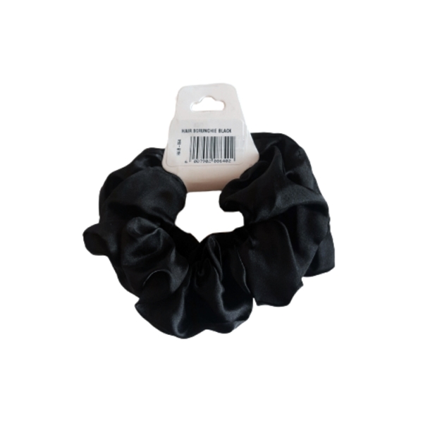 Caprichem products - Hair Scrunchie Satin Black 2pc P/PACK