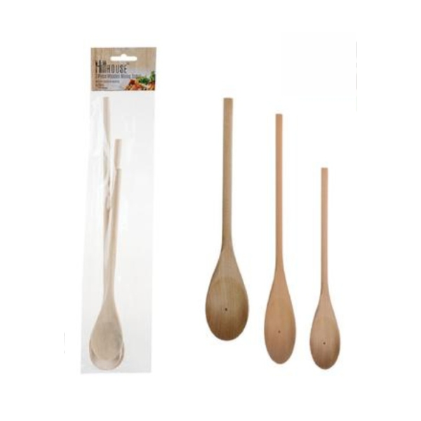 Caprichem products - Mixing Spoon Wooden 3 Piece EACH