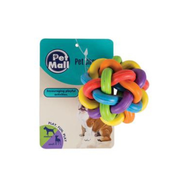 Caprichem products - Pet Dog-chew Ball Tangled Look 6cm EACH
