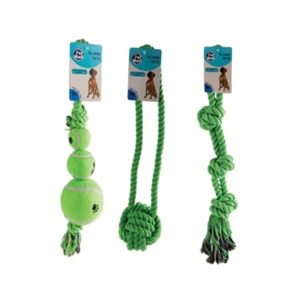 Caprichem products - Pet Dog Toy Tug Rope Jumbo Assorted EACH