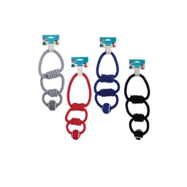 Related Products - Pet Dog Toy Tug-rope Triple With Ball EACH