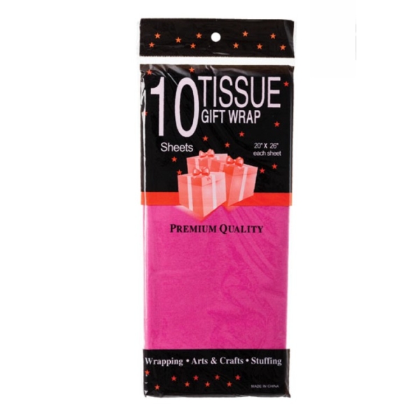 Caprichem products - Tissue Gift Wrap Pink 10 Sheets 50x66cm EACH