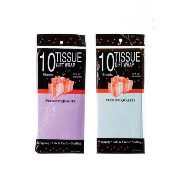 Caprichem products - Tissue Gift Wrap Blue / Lilac 10 Sheets 50x66cm EACH