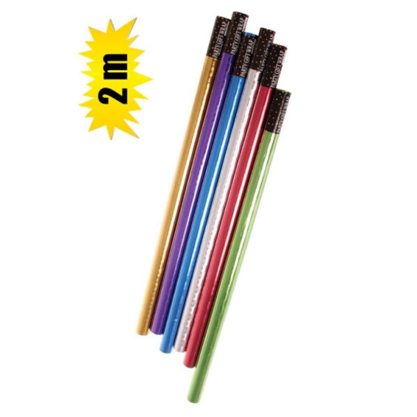 Caprichem products - Gift Wrap Metallic 70cm X 200cm EACH