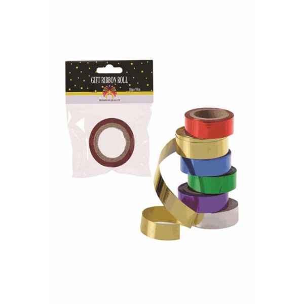 Caprichem products - Gift Decor Ribbon Roll Metallic 1.8cmx910cm EACH