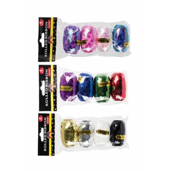 Caprichem products - Gift Ribbon Pearlized 5mm X 10m X 4 Piece EACH