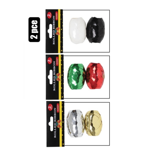 Caprichem products - Gift Decor Ribbon Roll Metalic 5mm X 10m X 2 Piece P/PACK