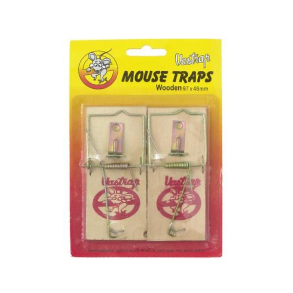 Caprichem products - Vastrap Mouse Trap Wooden 2 Piece P/PACK