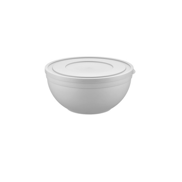 Caprichem products - Sandy High Frosted Bowl W/h Lid 1.2l - Matte White