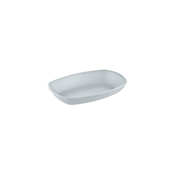 Caprichem products - No:1 Sandy Oval Plate Matte White EACH