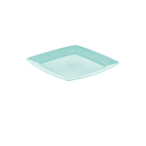 Caprichem products - Square Flat Service Plate Matte Green EACH