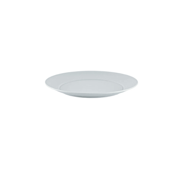 Caprichem products - Round Flat Dessert Plate Matte White EACH