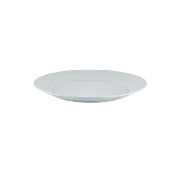 Caprichem products - Round Flat Service Plate Matte White EACH