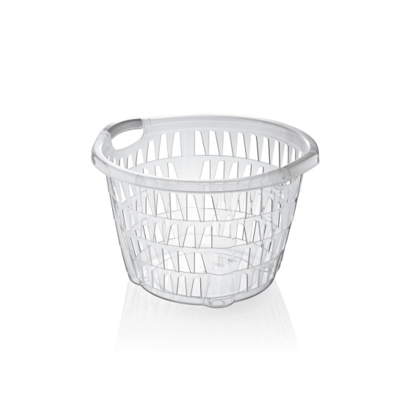 Caprichem products - Clear Round Laundry Basket 30l EACH