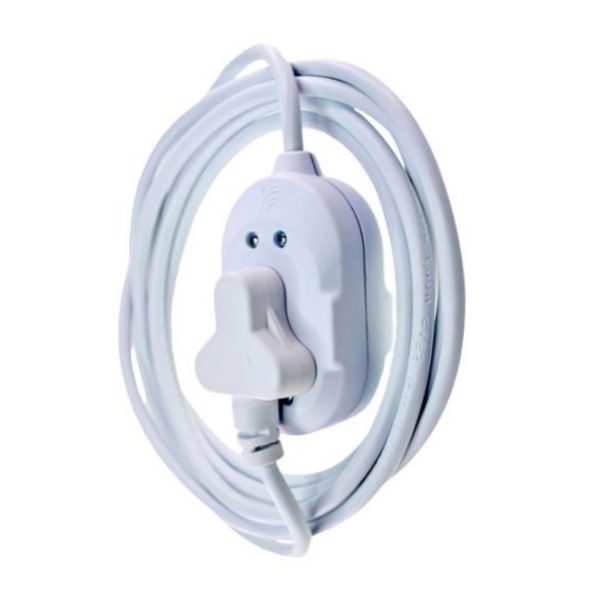 Caprichem products - Zak Ext Lead 3m 10amp Double White EACH
