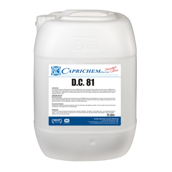 Caprichem products - D.c 81