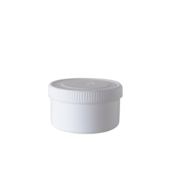 Caprichem products - 250ml Plastic Tub White With Screw Cap Lid H.d. EACH