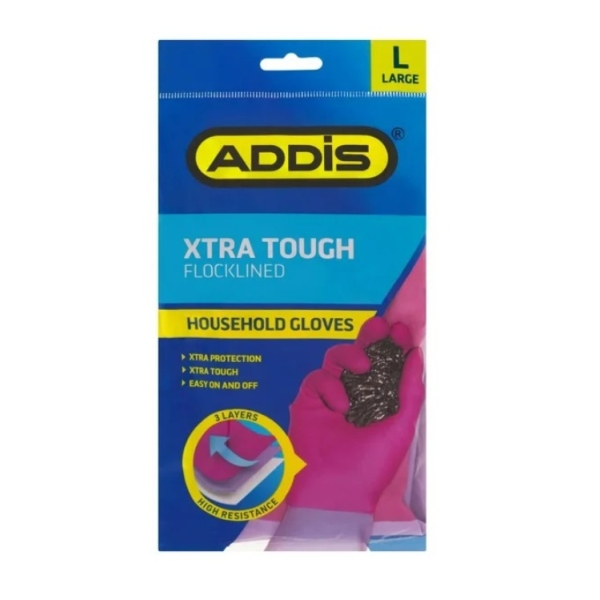 Caprichem products - Addis Household Gloves Xtra Tough Large # P/PAIR