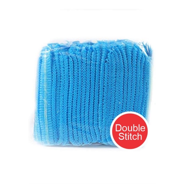 Caprichem products - Disposable Mophead Caps X 100 Double Stitch Blue P/PACK