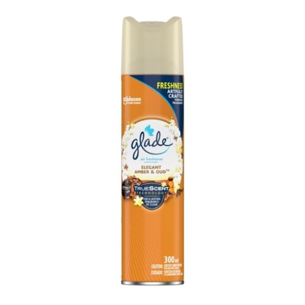 Caprichem products - Glade Aerosol Elegant Amber & Oud 300ml