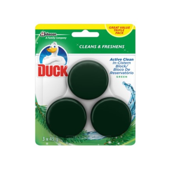 Caprichem products - Duck Toilet Blocks 3 Pack - Green P/PACK